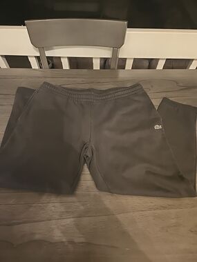 Lacoste Sweatpants Mens XXL Green Relaxed Tapered Ankle Drawstring Pockets